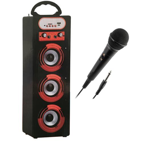 Yashica Party 3 10 Altavoz Karaoke Bluetooth Rojo