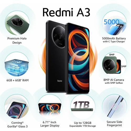 Xiaomi Redmi A3 4GB 128GB Midnight Black