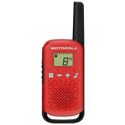 Motorola T42 Pack 2 Walkie Talkie con alcance 4km Rojo