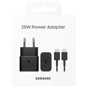 Cargador USB-C Fast Charger 25W+ Cable USB-C Samsung Negro (EP-T2510) 2