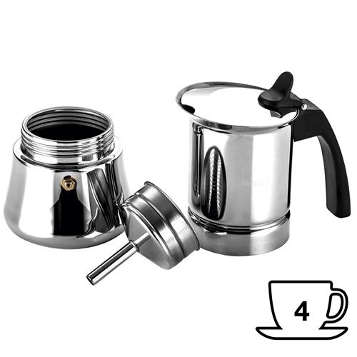 Fagor Etnica Cafetera Italiana de Acero 4 Tazas