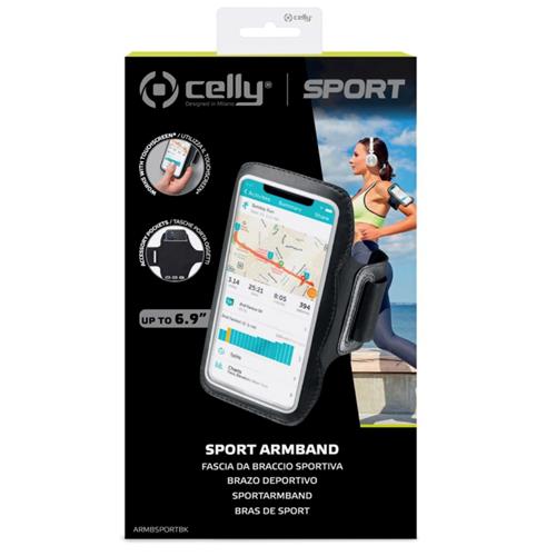 Celly Brazalete Deportivo para móvies  hasta 6.9" ARMBSPORTBK