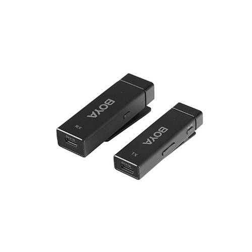 BOYA BY-W4 Pack 4 Micrófonos Inalámbricos 2.4Ghz