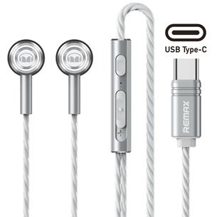 Remax for Monster RM-598a Metal Auricular USB-C Silver 2