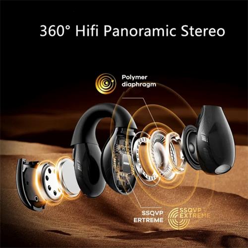 Remax W11 Auricular Bluetooth Open Ear con Clip Rosa