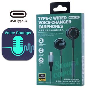 Remax RM-635a Auricular de Cable USB-C Cambiador de VOZ 2