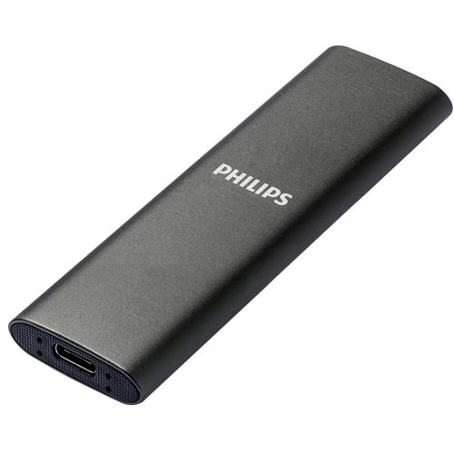 Disco SSD Externo Philips 500GB USB-C/USB 3.0 540MB Ultra Slim Gris