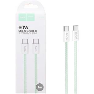 Cable USB-C a USB-C 1 Metros 60W Hoco X104 Trenzado Reforzado Verde