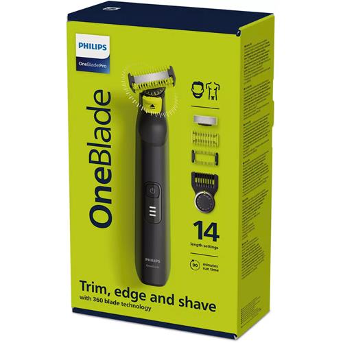 Philips QP6541/15 Afeitadora One Blade Pro 360 Barba y Cuerpo