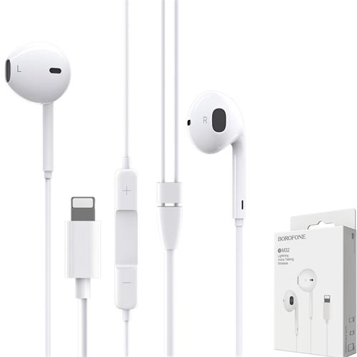 Borofone Bm32 Auricular Lightning Bluetooth Blanco