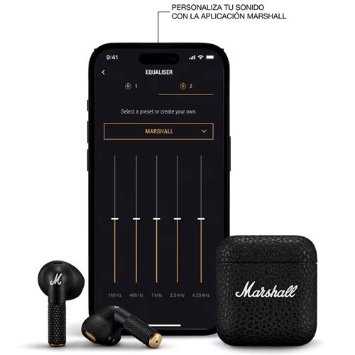 Marshall Minor IV Auricular TWS Bluetooth Negro