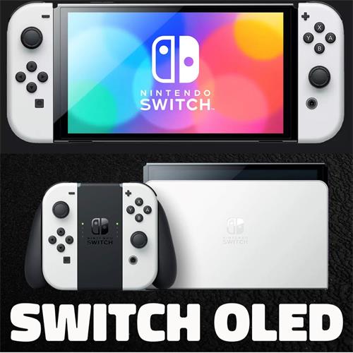 Nintendo Switch Oled Consola Blanca + Juego Nintendo Mario Kart Live: Home Circuit Luigi