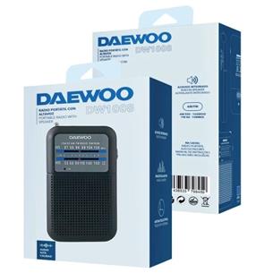Daewoo DW1008BK Radio Portátil AM/FM Negro 2