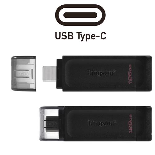 Memoria USB-C 128GB 3.2 KINGSTON DT70