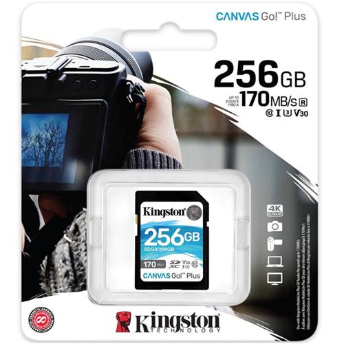 Memoria SDXC 256GB Class 10 Kinstong 170 MB/S UHS-I U3