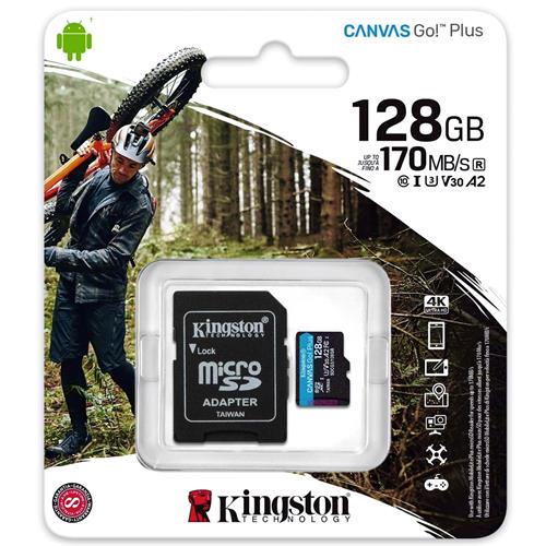 Memoria Micro SDXC 128GB Kingston Go Plus 170R A2 U3 V30