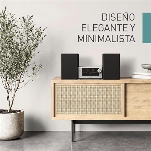 Panasonic SC-PM700EG-S Microcadena de 80W con CD, USB y Bluetooth