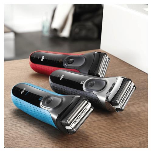 Braun Afeitadora Series 3 3030VS Negra/Rojo + Naricero