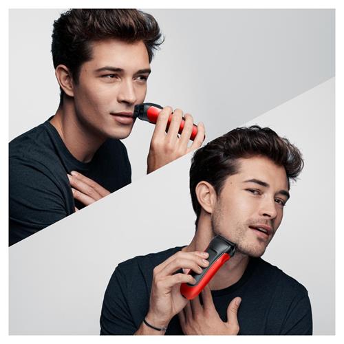 Braun Afeitadora Series 3 3030VS Negra/Rojo + Naricero