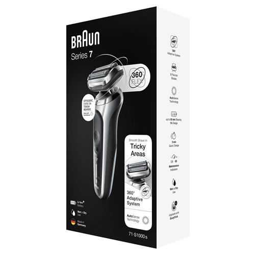 Braun Afeitadora Serie 7 71-S1000s Wet & Dry 360 Flex
