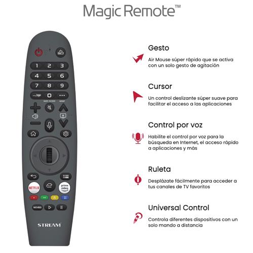 Televisor 40" STREAM SYSTEM Full HD  Smart Tv LG  WebOS + Magic Remote
