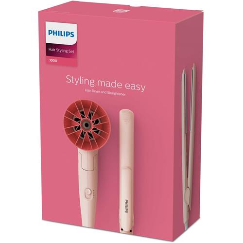 Philips BHP398/00 Kit Secador 1600w y Plancha Serie 3000