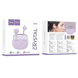 Hoco EW38 Melody Auricular Inalámbrico Bluetooth Púrpura 2