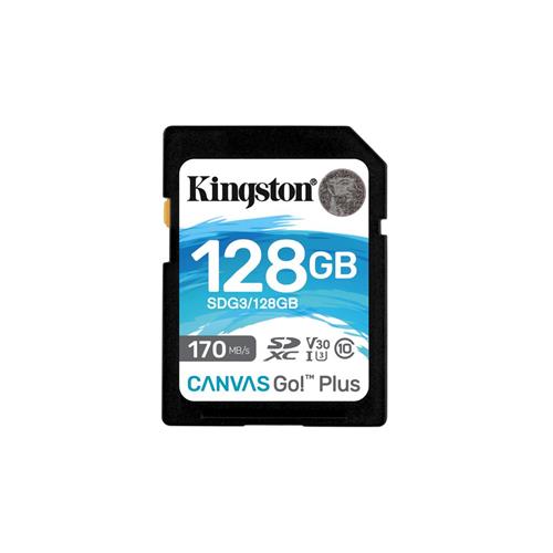 Memoria SDXC 128GB Class 10 Kingston 170 MB/S UHS-I U3 SDG3/128GB