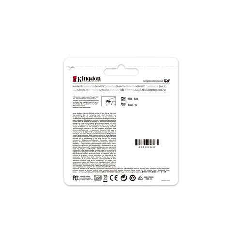 Memoria Micro SDCS2 512GB Class 10 Kingston 100MB/S UHS-I