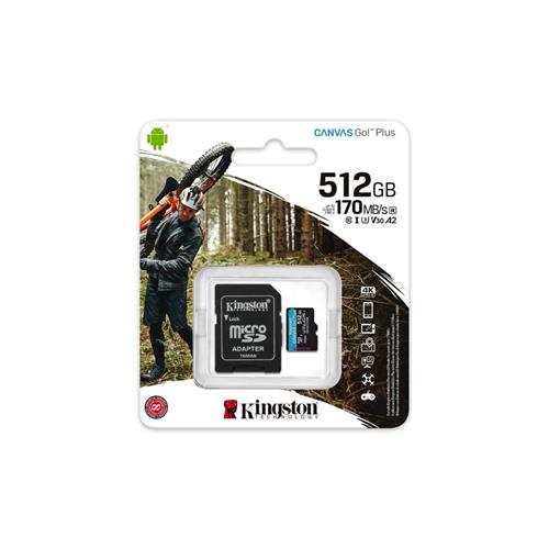 Memoria Micro SDXC 512GB Kingston Go Plus 170R A2 U3 V30
