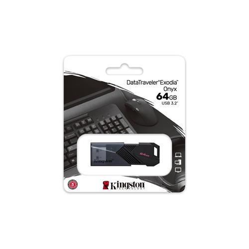 Memoria USB 64GB 3.2 Kingston Datatraveler Exodia Onyx
