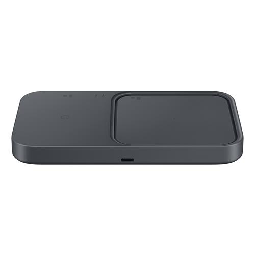 Cargador Inalámbrico 15W Samsung Duo Rápido (EP-P5400) + Cargador Gris