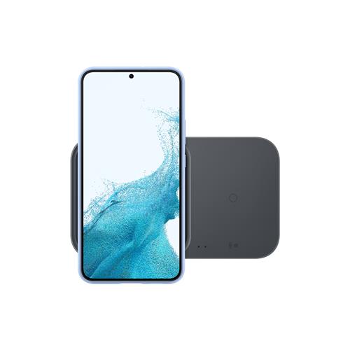 Cargador Inalámbrico 15W Samsung Duo Rápido (EP-P5400) + Cargador Gris