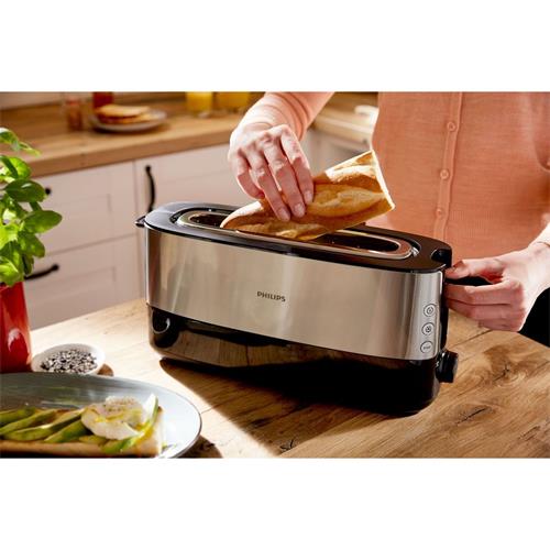 Philips HD2692/90 Tostador Ranura Larga 950W Inoxidable