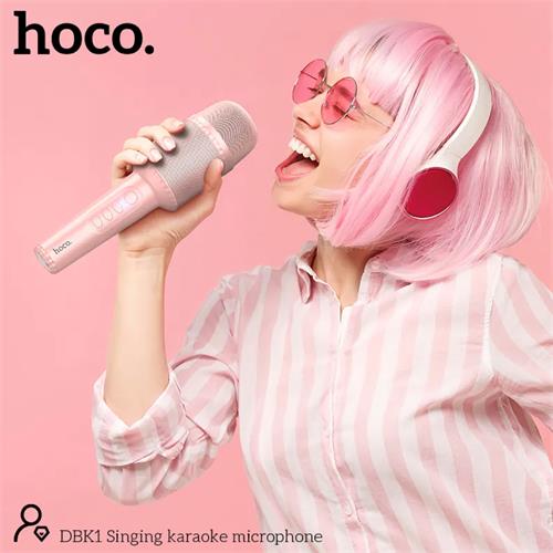 Hoco DBK1 Micrófono Karaoke con Altavoz Bluetooth - Rosa