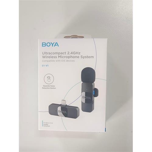 BOYA BY-V1 Micrófono Lavalier 2.4GHz Conexión Lightning