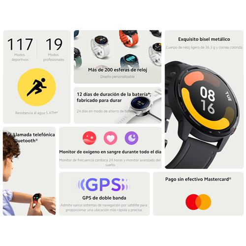 Xiaomi Watch S1 Active Smartwatch Negro (BHR5380GL)