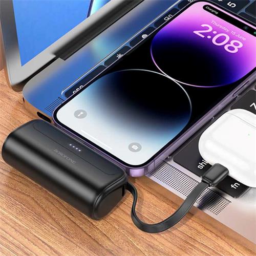 Powerbank Borofone BJ41 5.000mAh con conexión 2-1 Negro