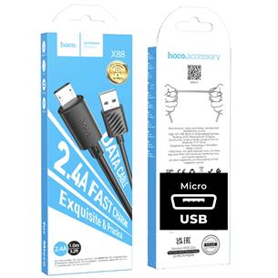Cable USB a Micro USB 1 m 60W Hoco X88 Gratified Negro 2