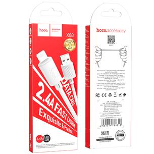 Cable USB a Lightning 1 metro Hoco X88 Blanco 2