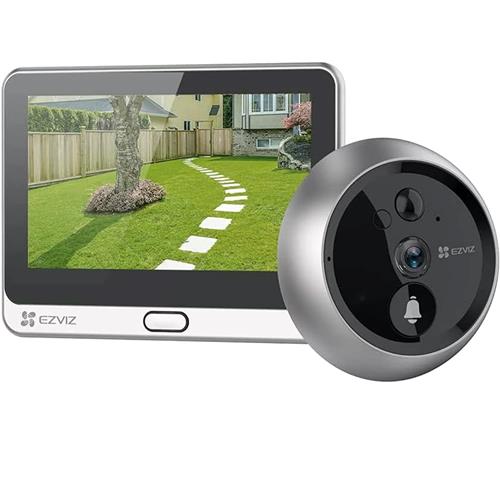 Ezviz DP2C Mirilla Inteligente Pantalla 4,3" Wifi y Detector de Presencia  Plateada
