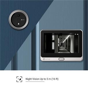 Ezviz DP2C Mirilla Inteligente Pantalla 4,3" Wifi y Detector de Presencia  Plateada 2