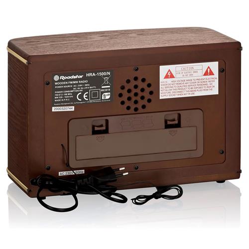ROADSTAR HRA-1500/N RADIO AM/FM VINTAGE DE MADERA