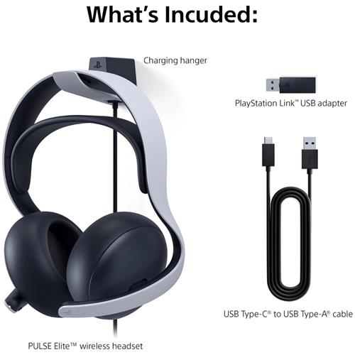 Sony Pulse Elite PS5 Auriculares Inalámbricos para PS5 con Micrófono White