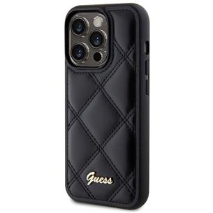 Guess GUHCP15XPSQSQSK Iphone 15 Pro Max 6.7" Black hardcase Quilted Metal 2
