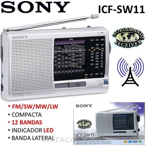 Sony Icf-Sw11 Radio Silver