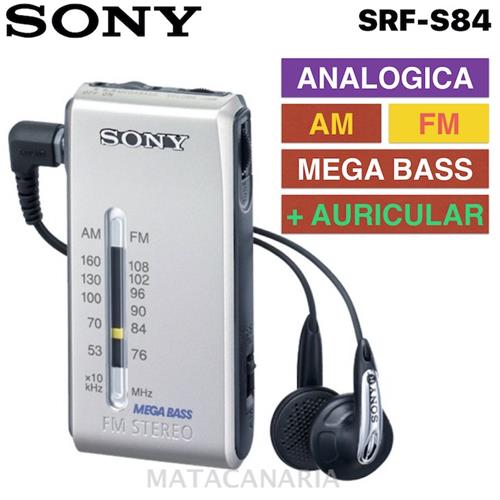 Sony Srf-S84 Radio Am/Fm Silver