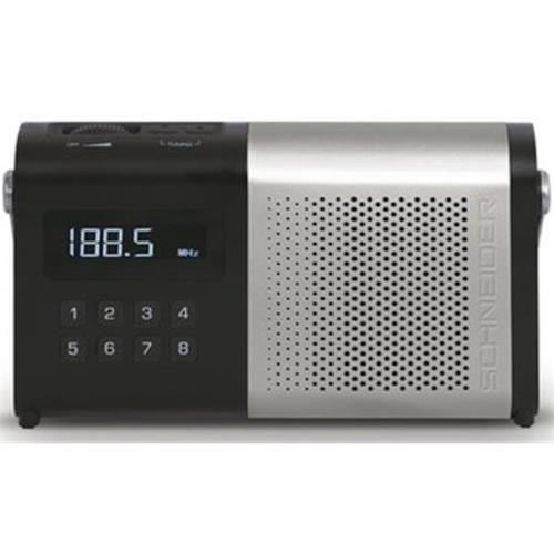 Schneider Sc170Aclblk Radio Movimo Silver