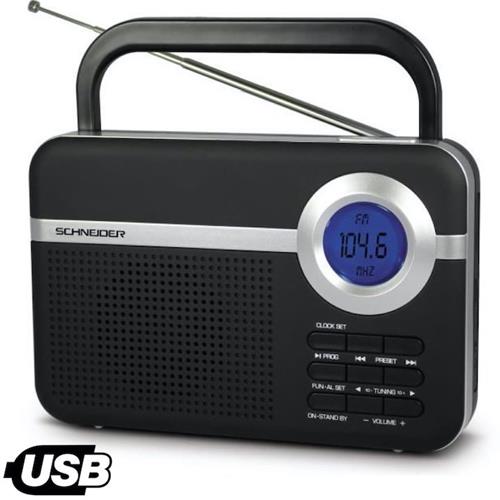 Schneider Sc100Acl Handy Radio Con Usb Y Micro Sd