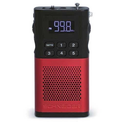 Schneider Sc160Acl Radio Piccolo Am/Fm Red